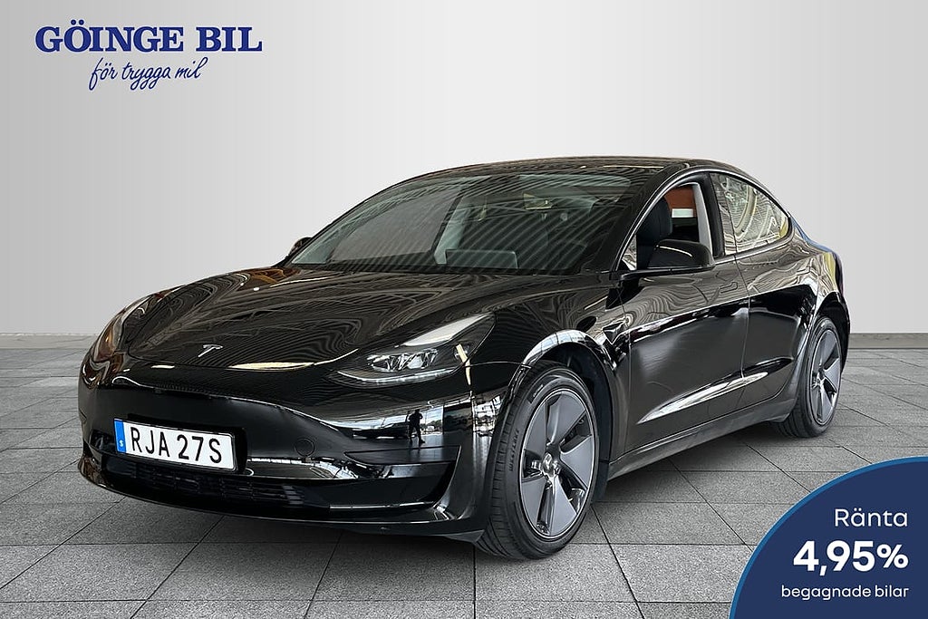 Tesla Model 3 Standard Range 283hk RWD Värmepump/ Kamera/...
