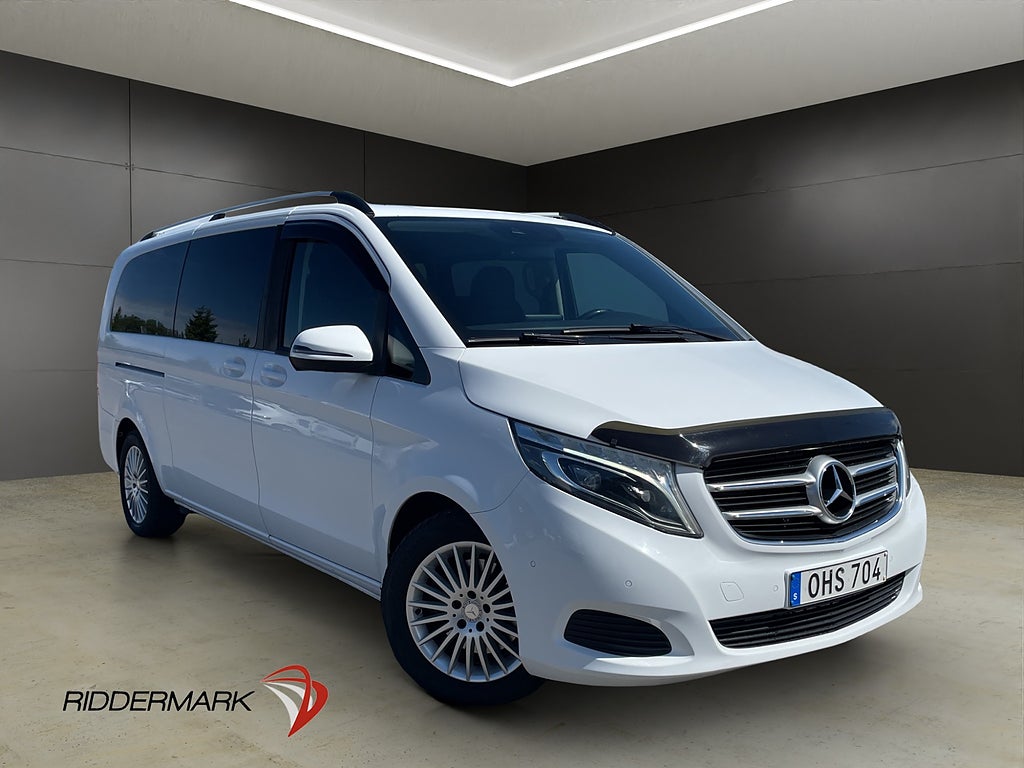 Mercedes-Benz V 220 d X-Lång Värm Drag Kamera 2xDörr 7-Sits