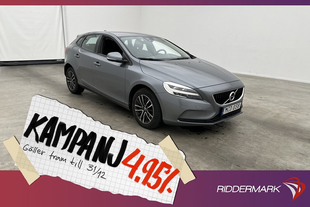 Volvo V40 D3 150hk Momentum VOC P-Värm Sensorer 4,95% Ränta