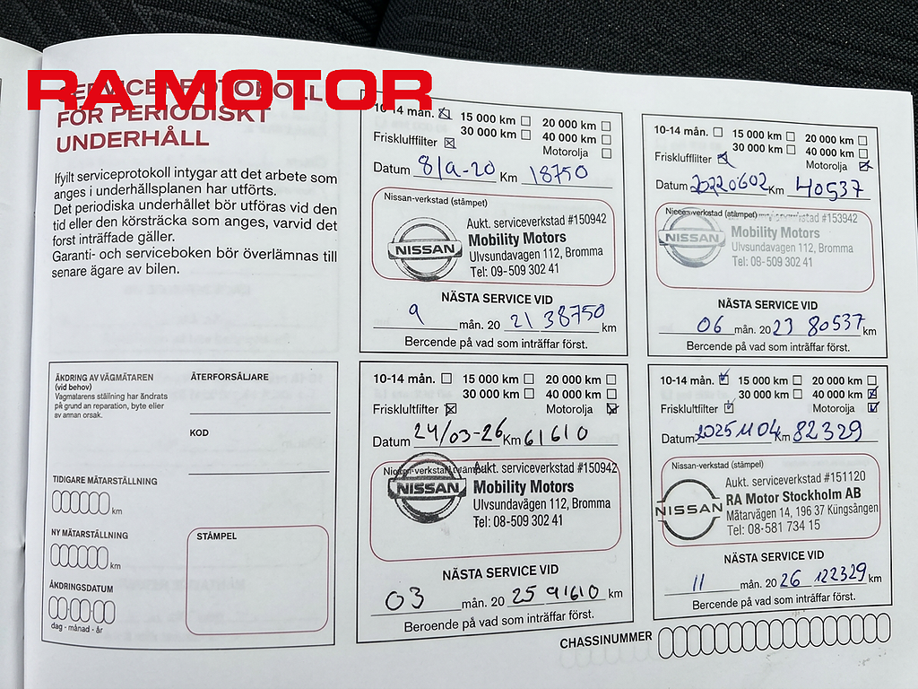 Nissan primastar Värmare | Drag | 3-sits | Full servicebok 2018