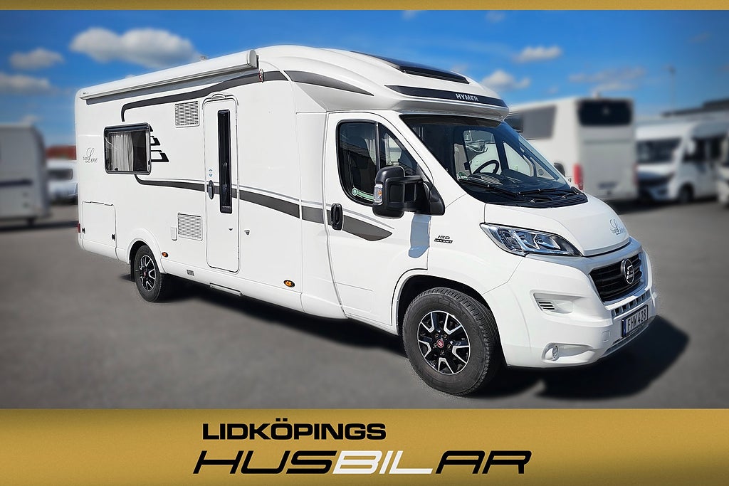 Hymer T 668 CL BIANCOLINE Låga långbäddar ALDE Toa bak Automat 