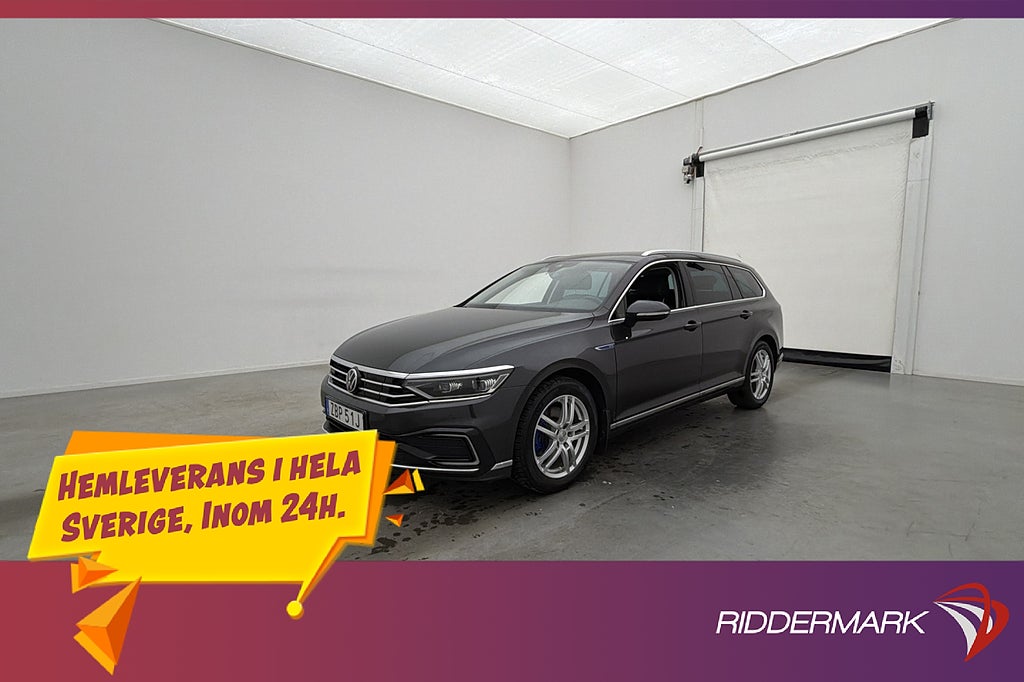 Volkswagen Passat GTE 218hk Dragkrok Kamera Rattvärm CarPlay