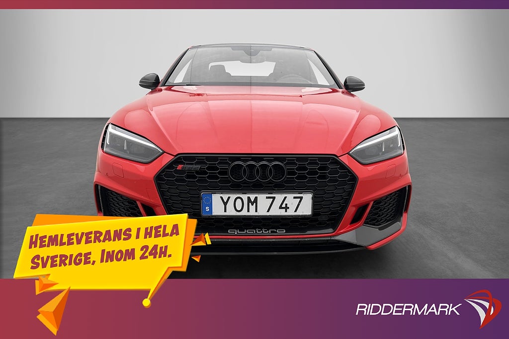 Audi RS5 Coupé Q 450hk Keramiska B&O HUD Kolfiber-Paket