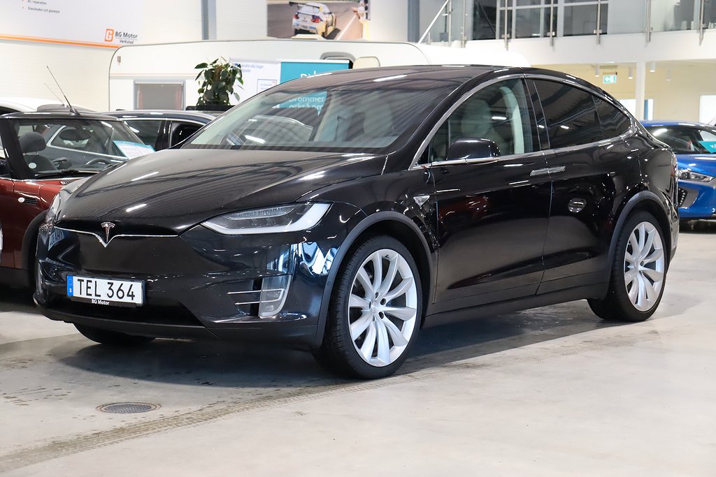 Tesla Model X 90D 423HK AWD 6-Sits Nybesiktigad Leasbar/VAT