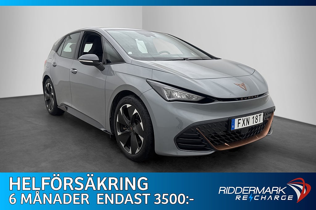 Cupra Born e-boost 82 kWh 231hk Kamera CarPlay Nav Rattvärme