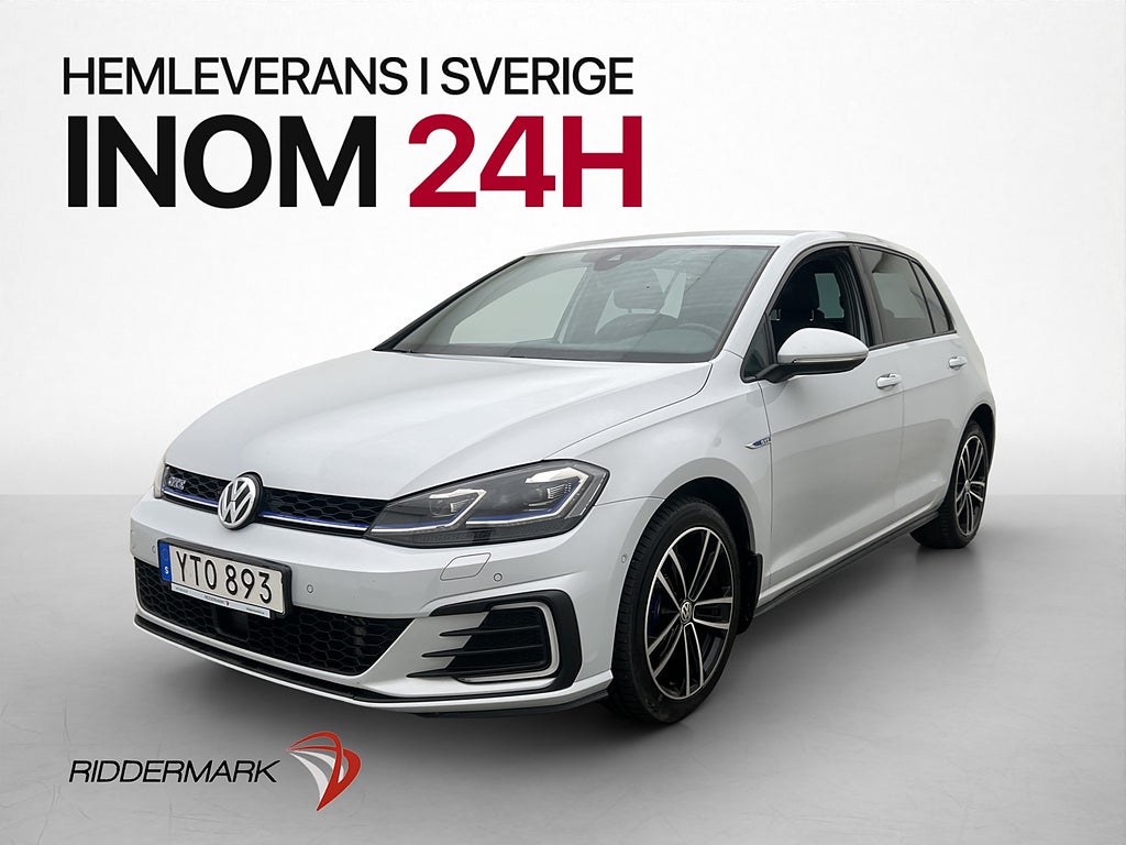 Volkswagen Golf I 204hk GTE Cockpit Kamera CarPlay Dragkrok