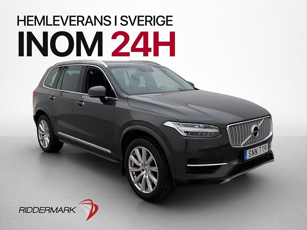 Volvo XC90 T8 AWD 392hk 7-sits Inscription Pano Navi Kamera