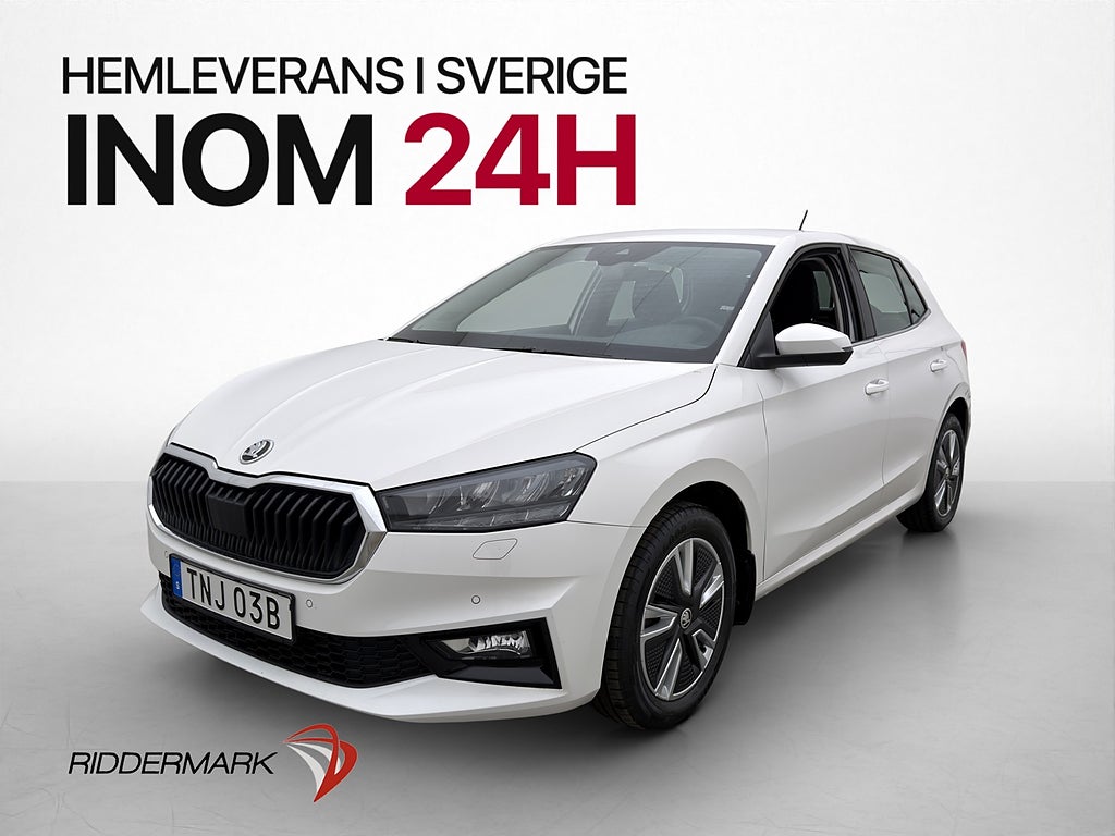 Skoda Fabia TSI 110HK Style Kamera CarPlay Rattvärme MOMS