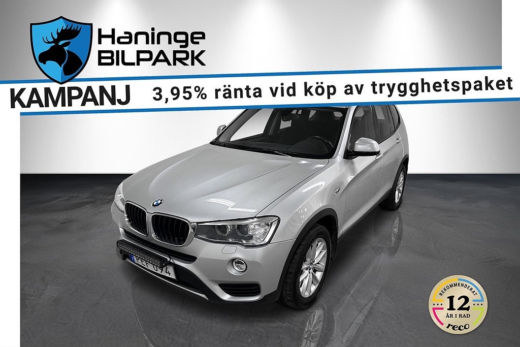 BMW X3 xDrive20d Steptronic/SUPERDEAL 3,95%/DRAG/VÄRMARE