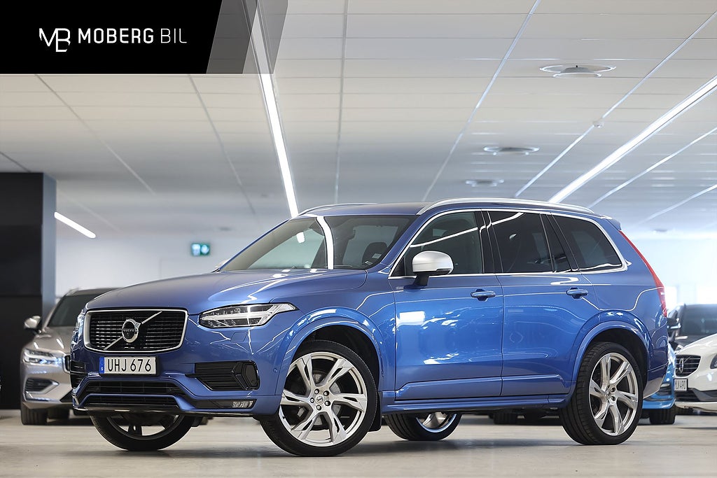 Volvo XC90 D5 AWD 235hk R-Design B&W 7-Sits 360 Alcantara Keyless