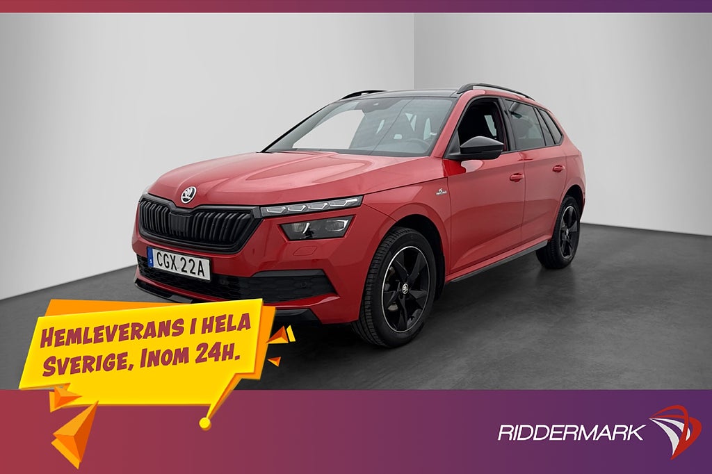 Skoda Kamiq TSI Monte Carlo Pano Adaptiv Carplay Sportstolar