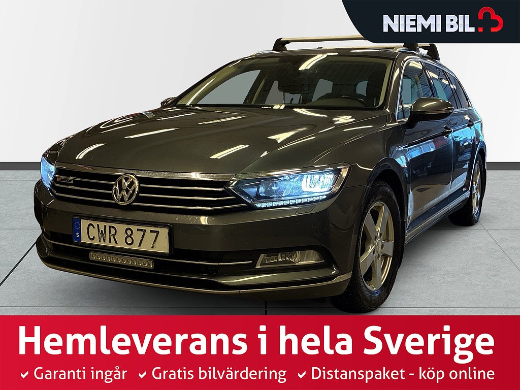 Volkswagen Passat Sportscombi 2.0 GT Drag/Kamera/DVärm/Skinn/Full servad