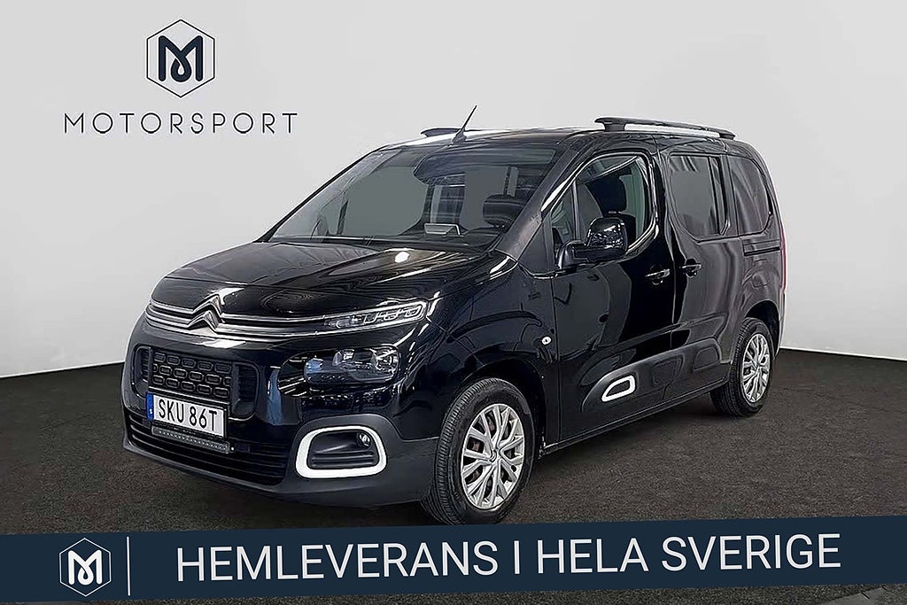Citroën Berlingo 1.2 PT 130hk Aut DRAG M-Värmare LED-Ramp Apple Head up