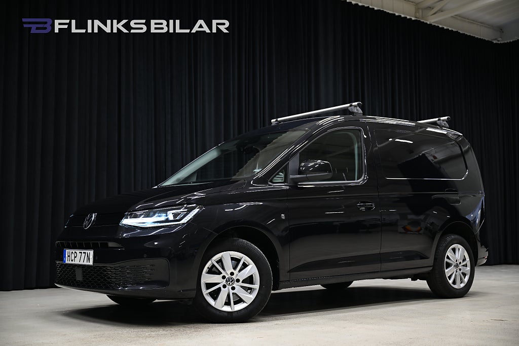 Volkswagen Caddy DSG 122HK Nedlackad|LED|EnÄgare|GPS|Drag|Värmare|Moms