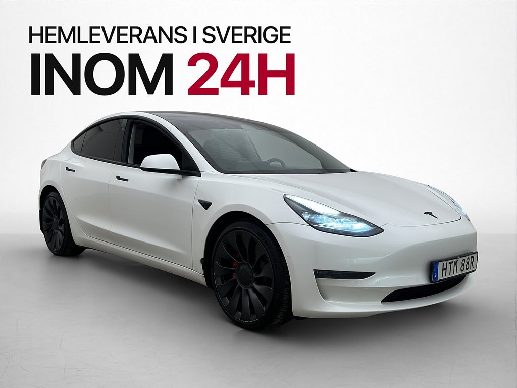Tesla Model 3 Performance AWD Autopilot Svensksåld