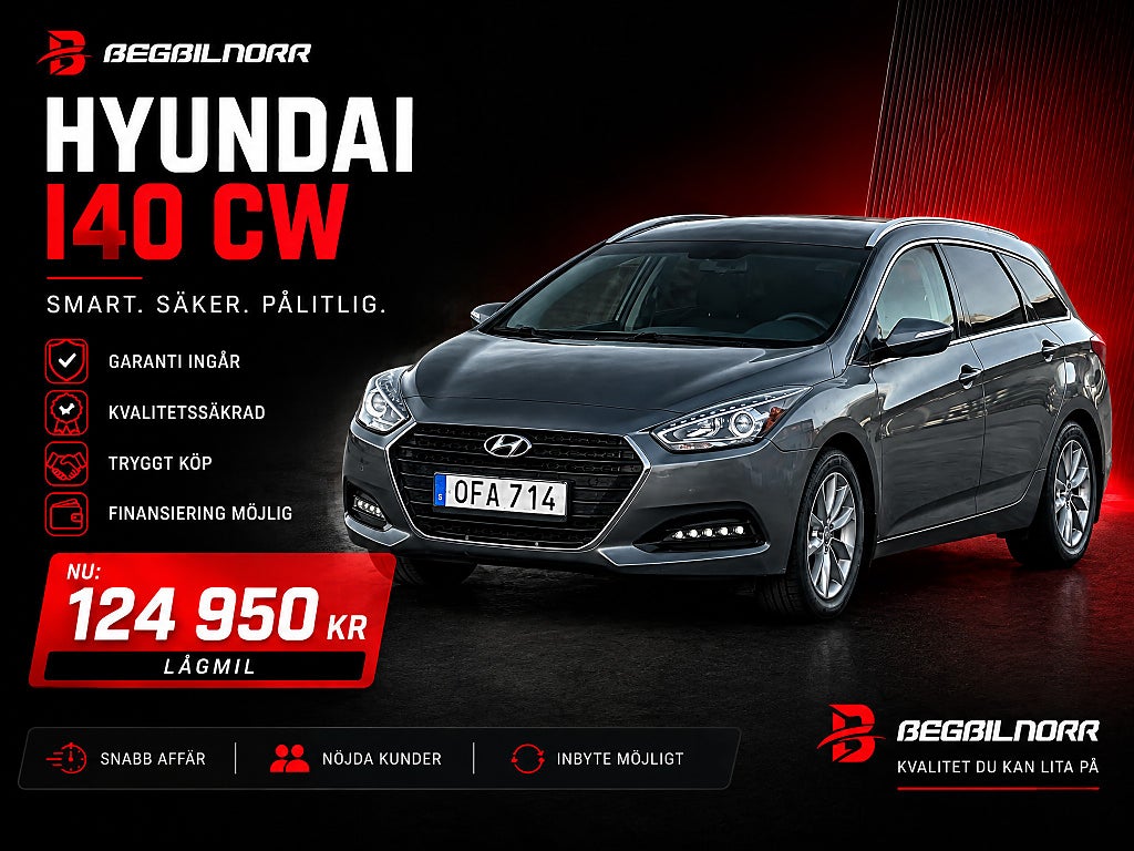 Hyundai i40 cw 1.6 GDI ActivePlus*Nyser*Nybes