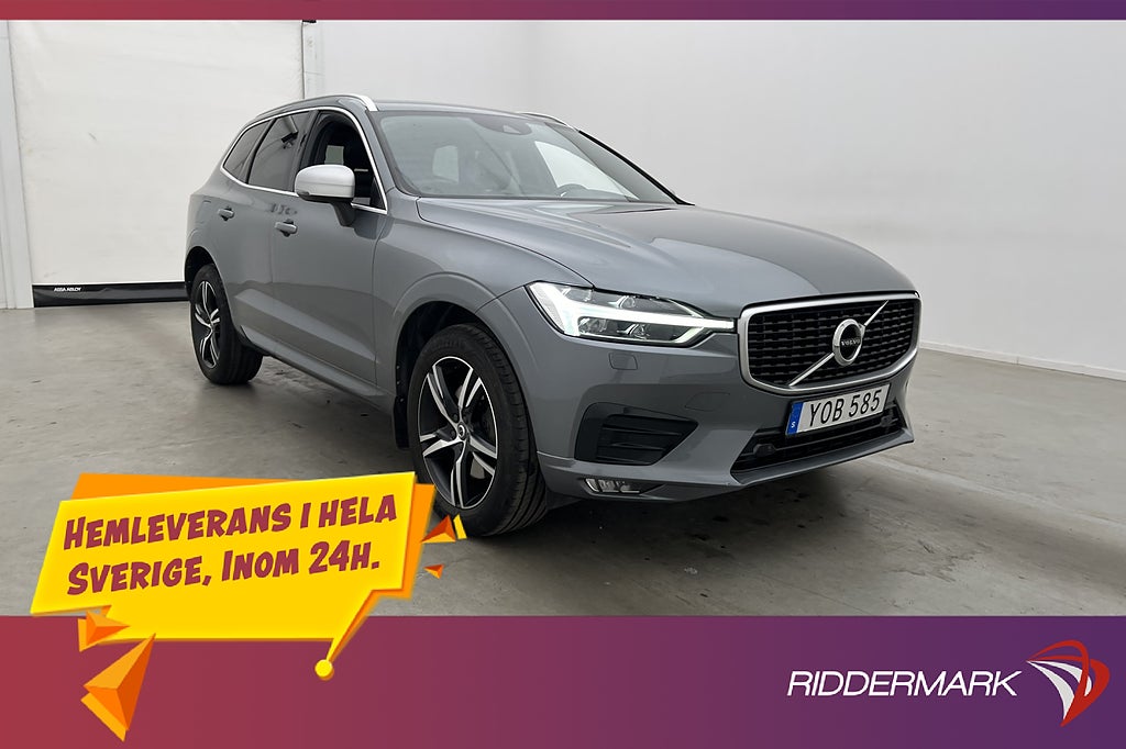 Volvo XC60 T5 AWD R-Design VOC Värm HUD Kamera CarPlay BLIS
