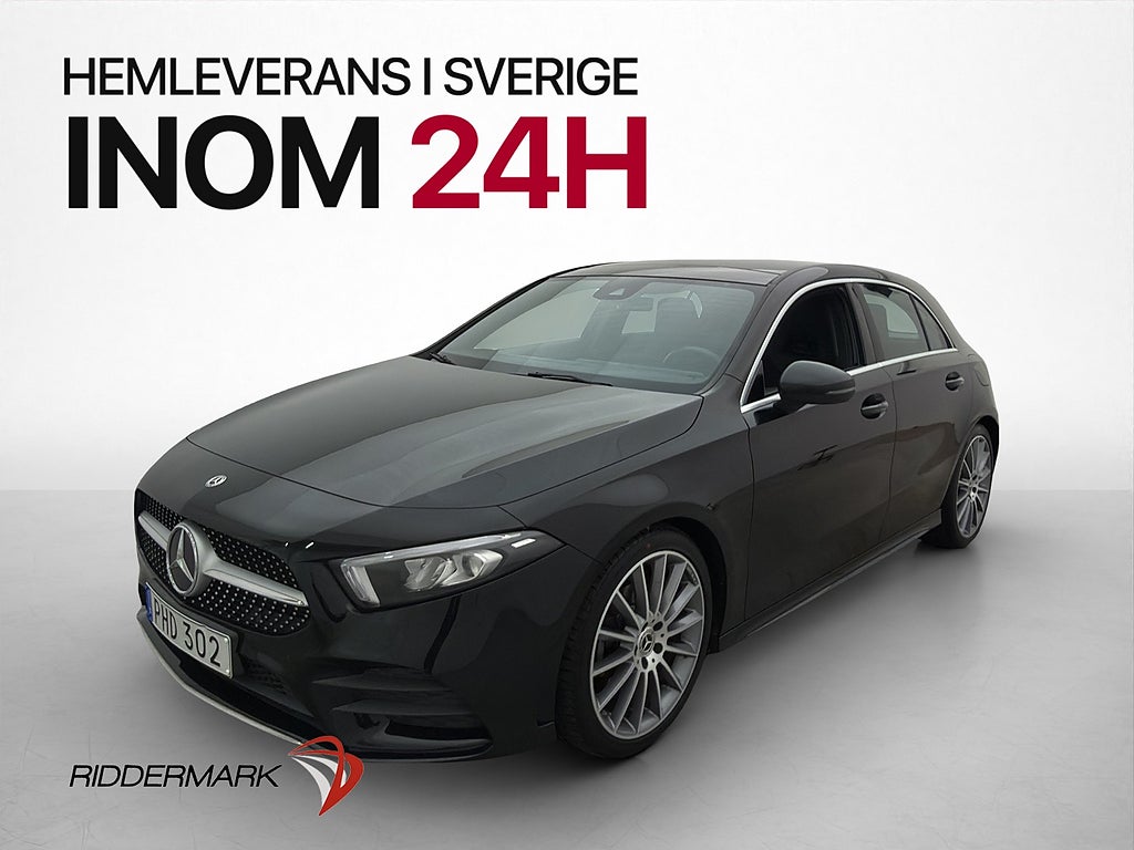 Mercedes-Benz A200 AMG Pano Kamera Halvskinn Två-Brukare