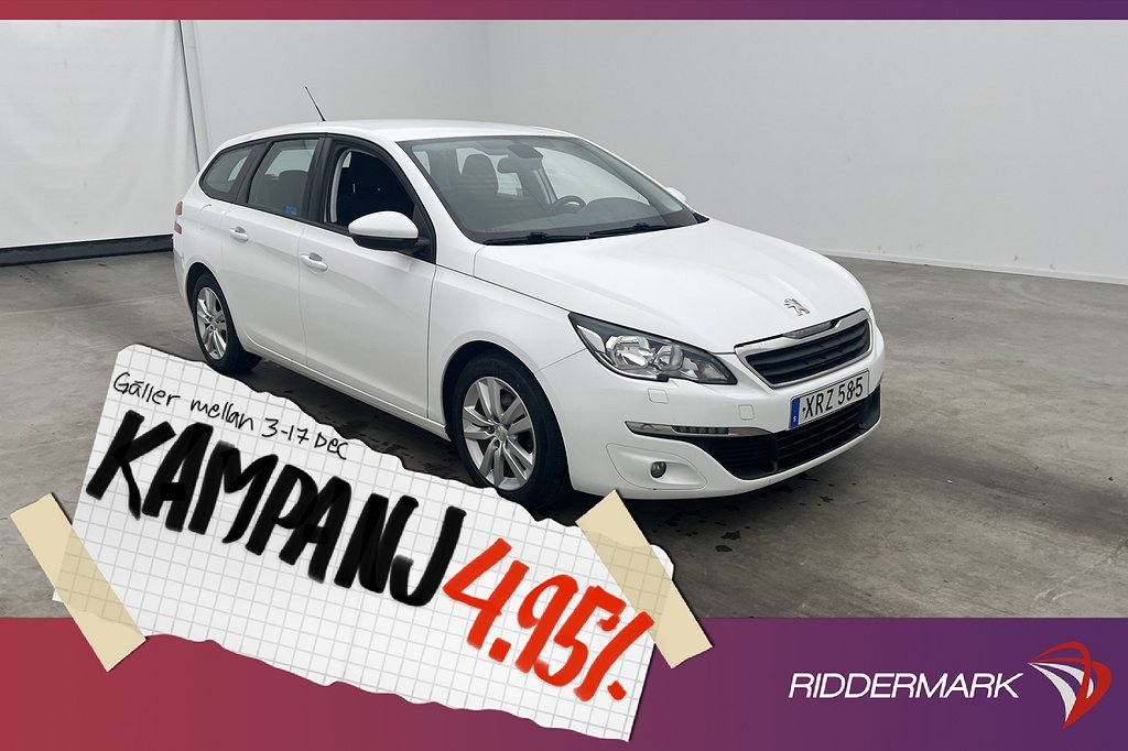 Peugeot 308 SW 1.6 99hk Active M&K-Värm 4,95% Ränta