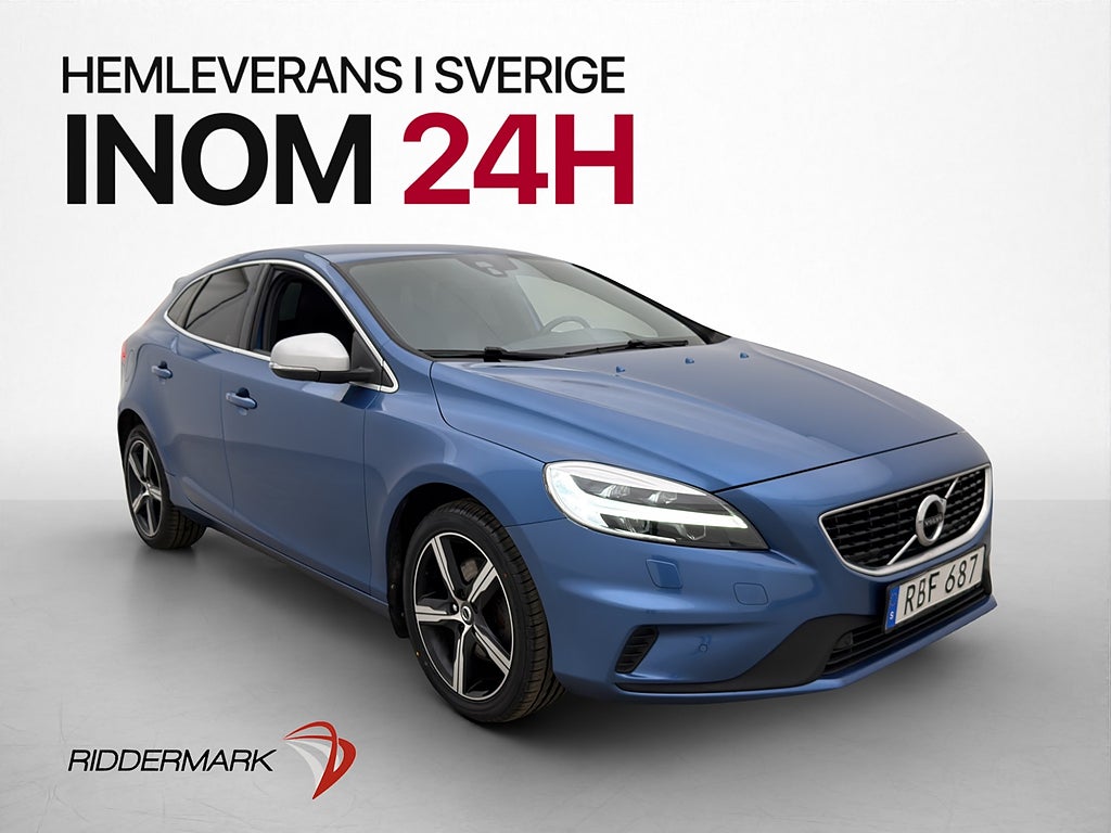 Volvo V40 T3 R-Design Drag Kamera Navi Värmare VOC