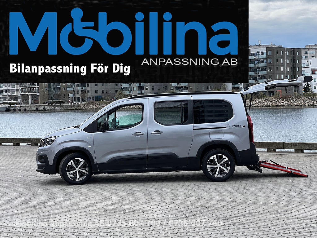 Peugeot Rifter Handikappanpassad Rullstolsbil 