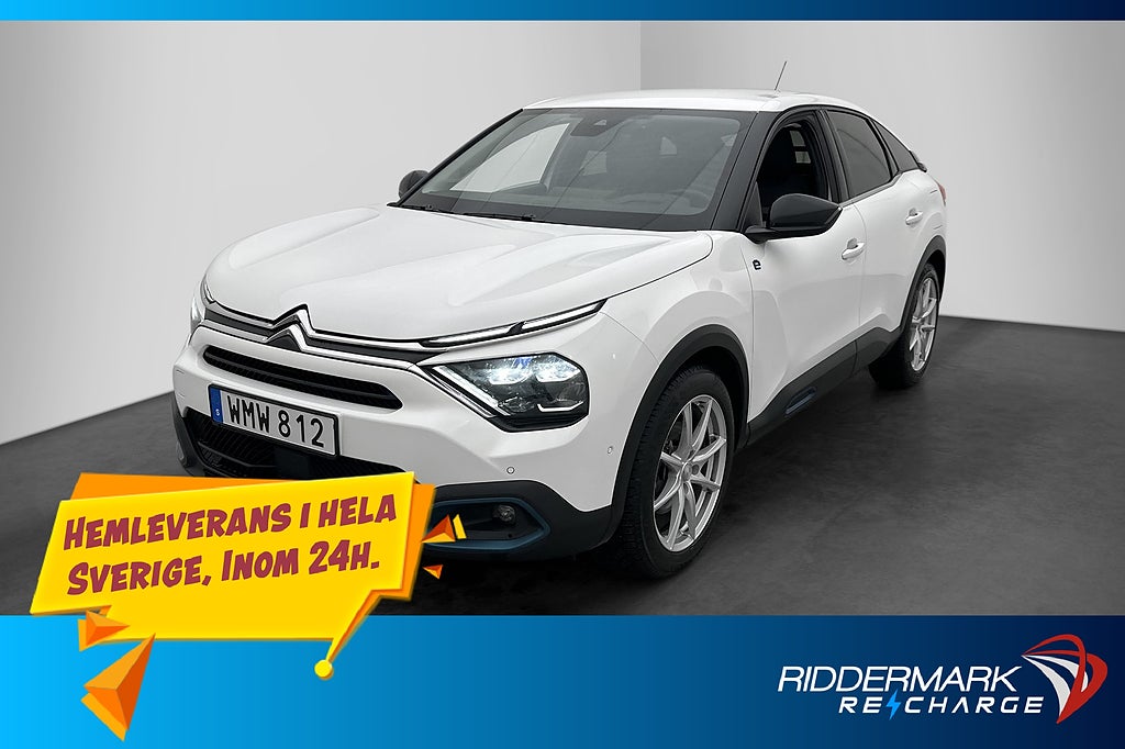 Citroën e-C4 136hk Shine HUD Kamera Navi Rattvärme Halvskinn