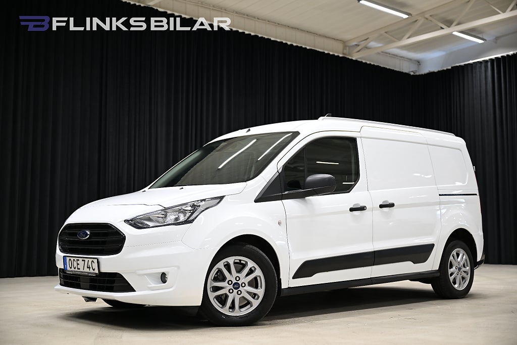 Ford Transit Connect Connect 100HK L2|Automat|Dubbeldörr|Drag|Värmare|Moms