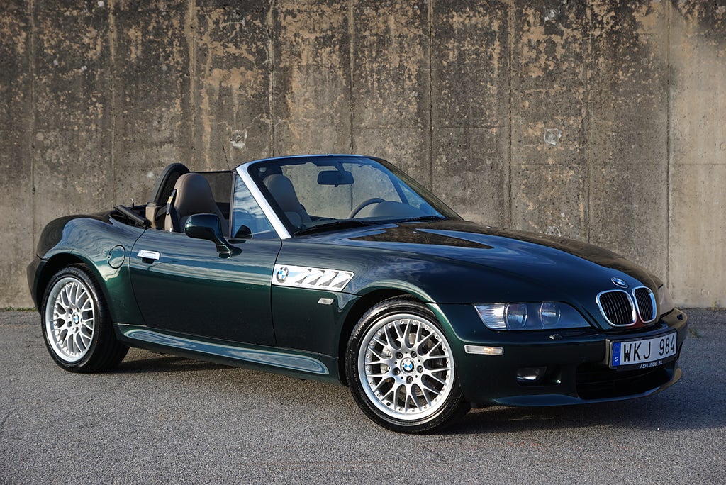 BMW Z3 2.8i Roadster 193hk Manuell Oxford Green BBS 17”
