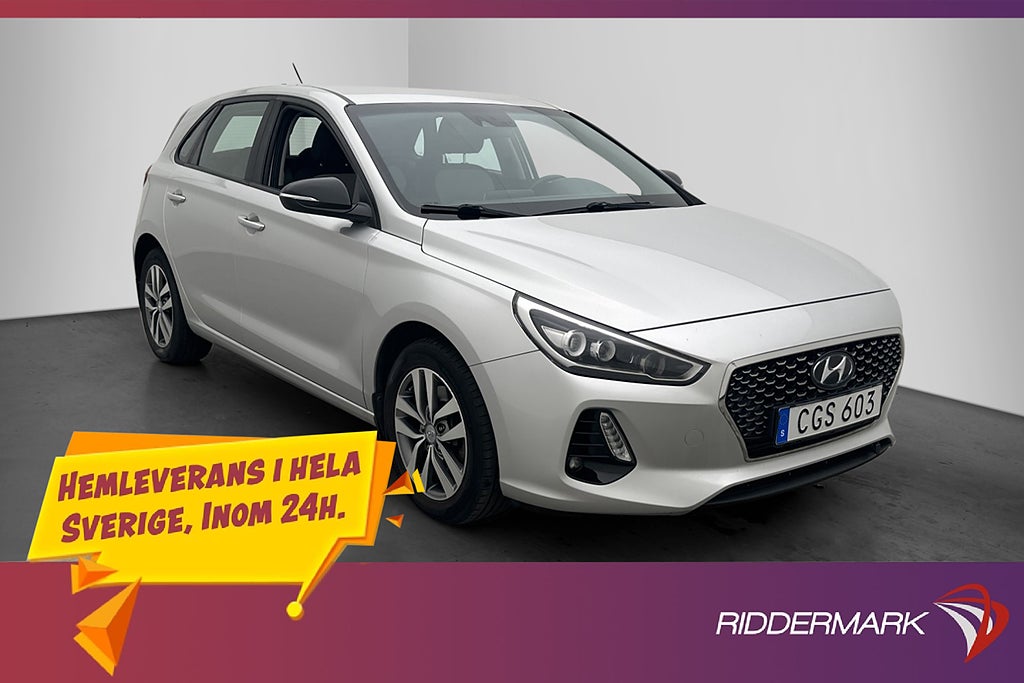 Hyundai i30 1.6 CRDi M&K-Värmare Kamera Bluetooth