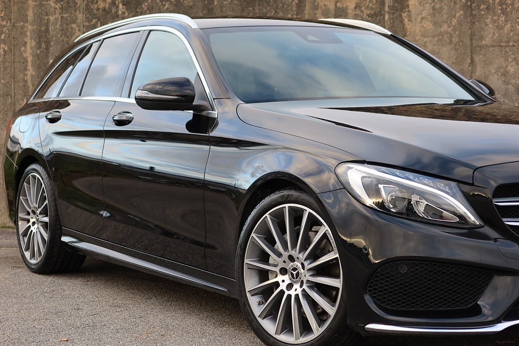 Mercedes-Benz C 200 AMG 184hk Burmester Drag GPS Låga Mil