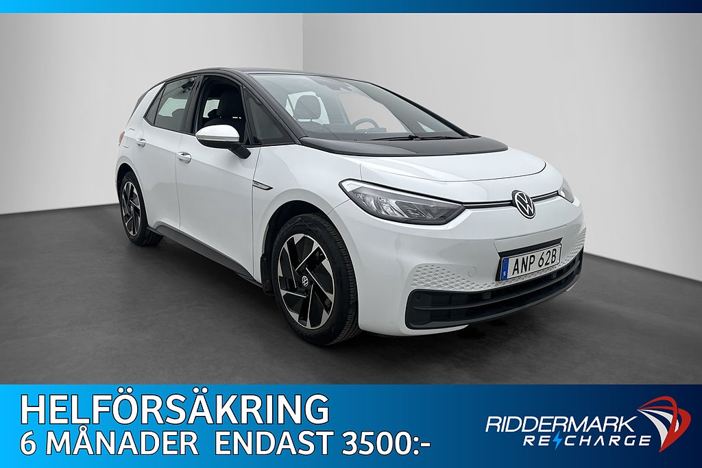 Volkswagen ID.3 Pro Performance Värmare Navi CarPlay MOMS