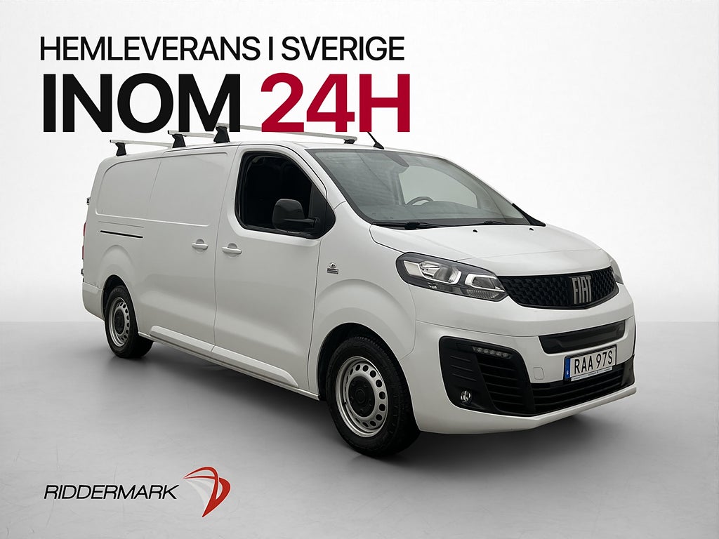 Fiat e-scudo L3 136hk Dragkrok Takräcke Kamera Moms 1-Ägare