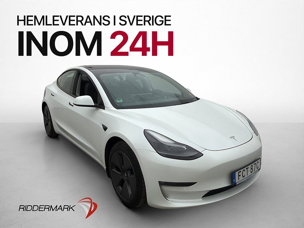 Tesla Model 3 Long Range AWD Pano AP Skinn B-Kamera Navi