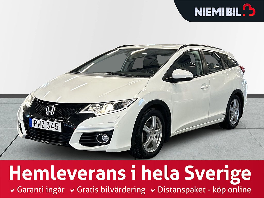 Honda Civic Tourer 1.6 Sport S&V-hjul/Motorvärmare/Kamera/Dragkrok