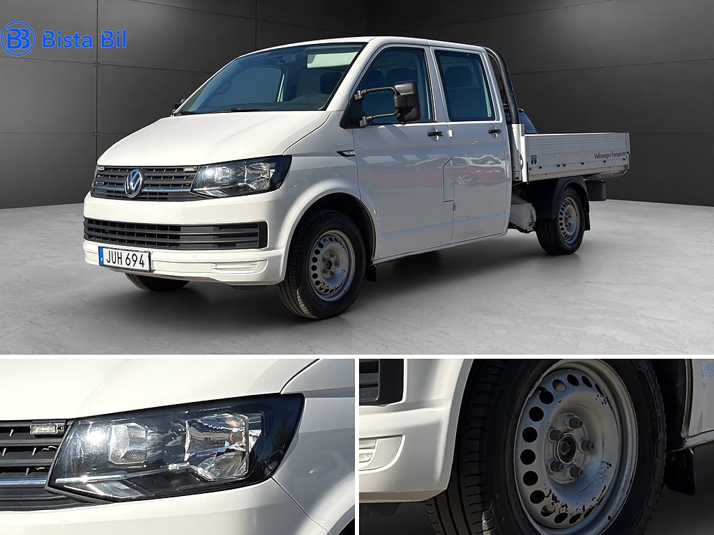 Volkswagen Transporter CHASSI FLAK D-HYTT T30 2.0 TDI 4M / MOMS VÄRMARE 140Hk