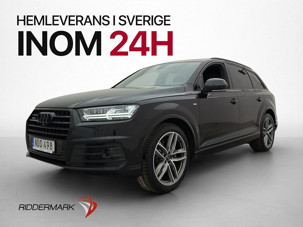 Audi Q7 Q 272hk S-Line 7-Sits BOSE Cockpit Luftfjädring 360°