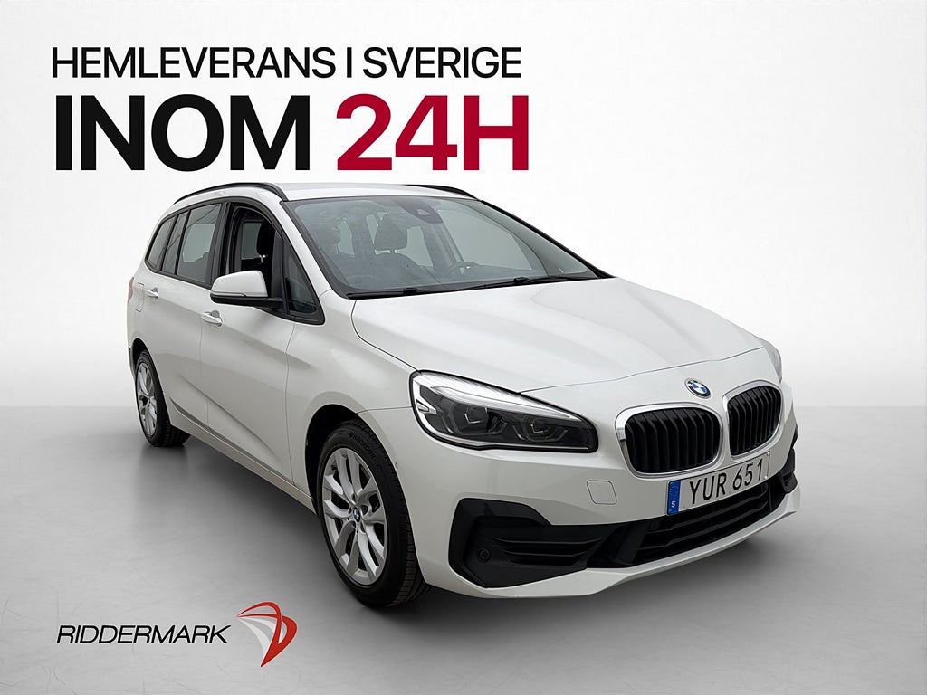 BMW 220D xDrive GT 7-sits Advantage Drag HuD Navi Kamera