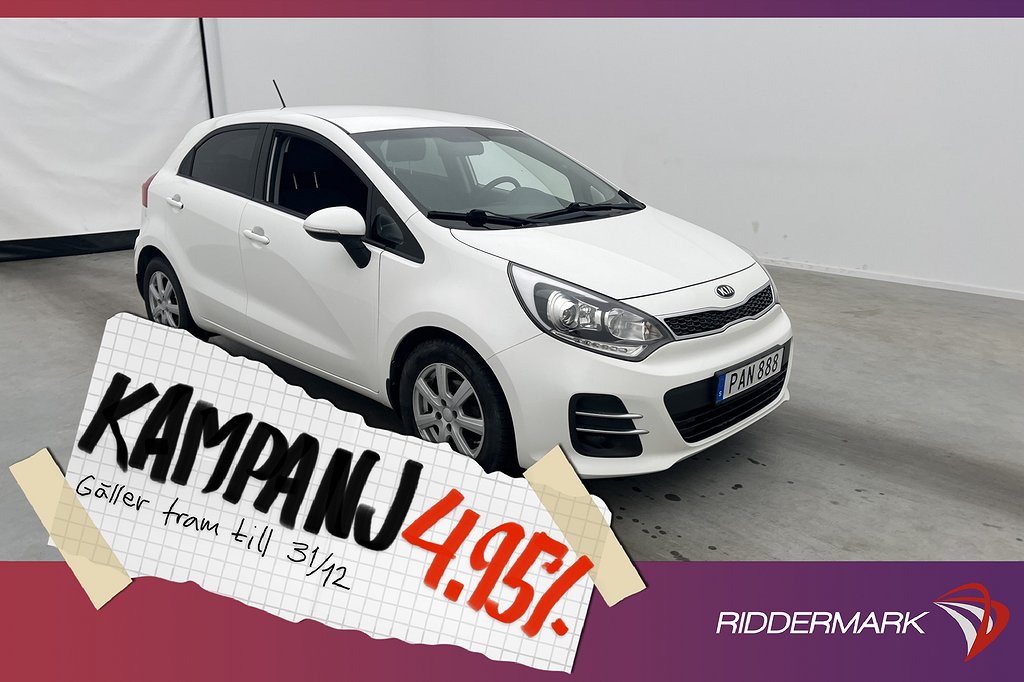 Kia Rio 1.2 CVVT 84hk GLS Navi B-Kamera 4,95% Ränta