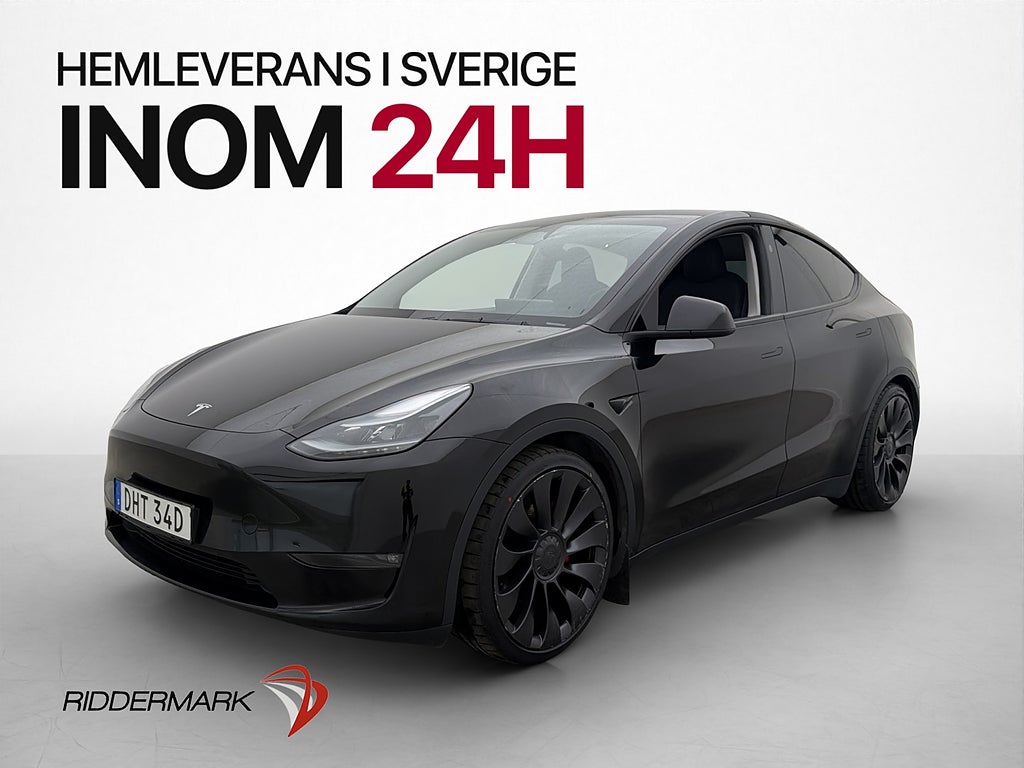Tesla Model Y Performance MOMS Pano Drag Värmepump Kamera