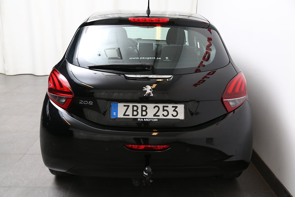 Peugeot 208 1,2 PureTech 82hk Active 5-dörrar Motorv Dragkrok 2017