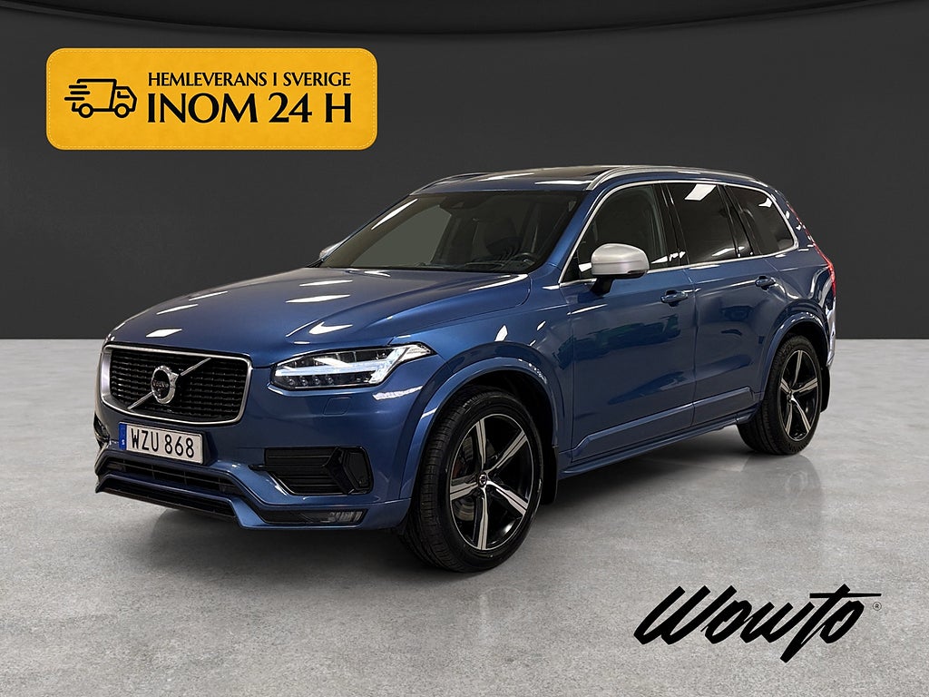 Volvo XC90 D5 AWD 235HK 7-Sits R-Design /Pano /HuD /B&W