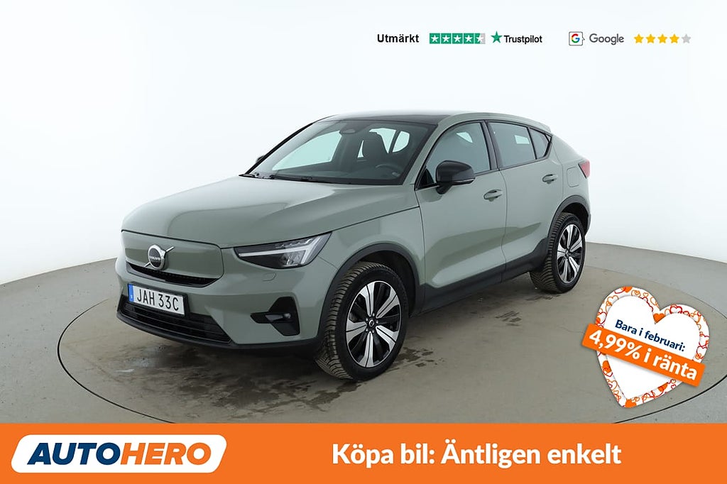 Volvo C40 Recharge Single Motor Plus Edition / VOC, Panorama, BLIS, CarPla