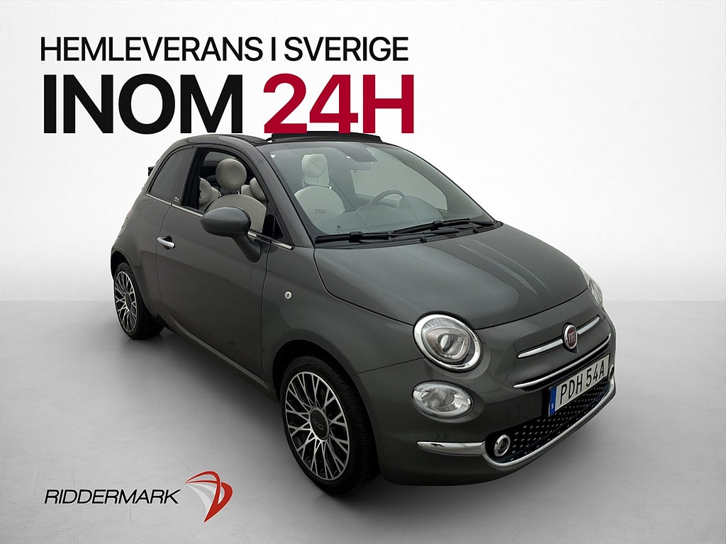 Fiat 500 Hybrid Cab Lounge Sensorer Bluetooth Två-Brukare