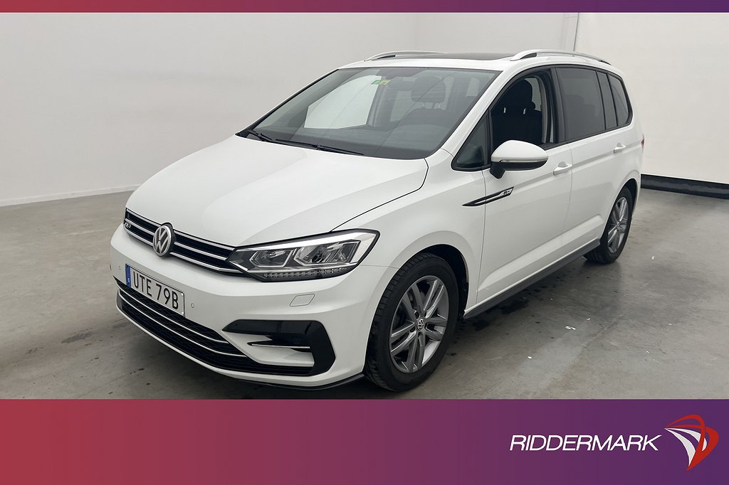 Volkswagen Touran TSI 150hk R-Line 7-sits Pano 4,95% RÄNTA