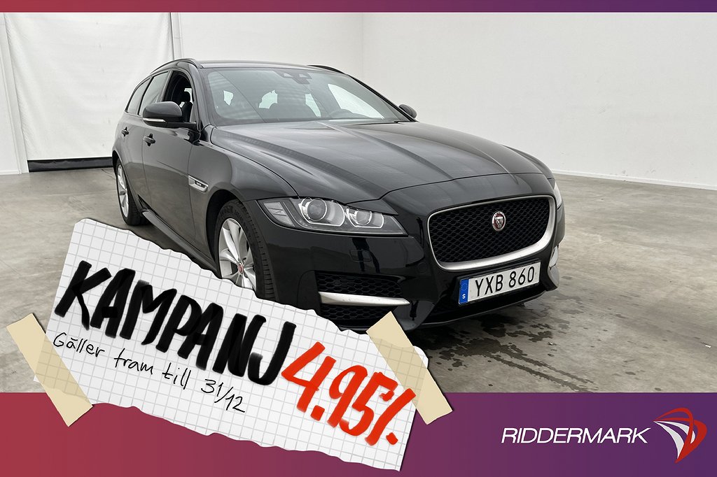 Jaguar XF 20d Sportbrake 180hk R-Sport Navi Sen 4,95% Ränta