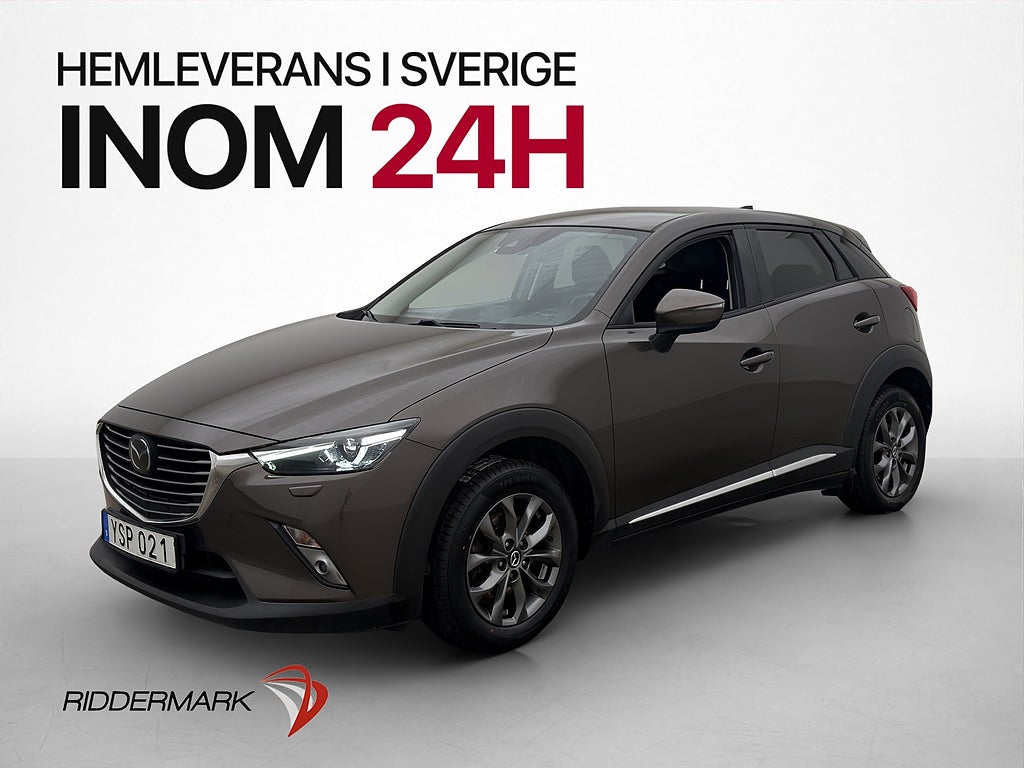 Mazda CX-3 2.0 120hk Optimum BOSE Kamera HUD Navi Halvskinn