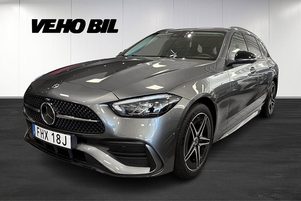 Mercedes-Benz C300 e 300 T e AMG Line, Drag, Minnespaket, Carplay, Nightpack