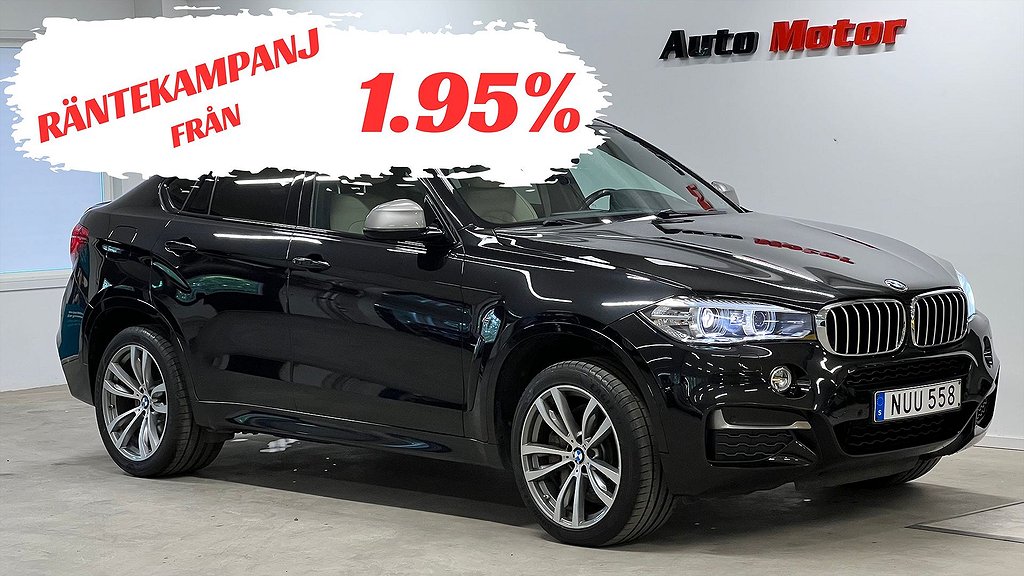 BMW X6 M50d M-sport Svensksåld D-värmare/B-kamera 381hk