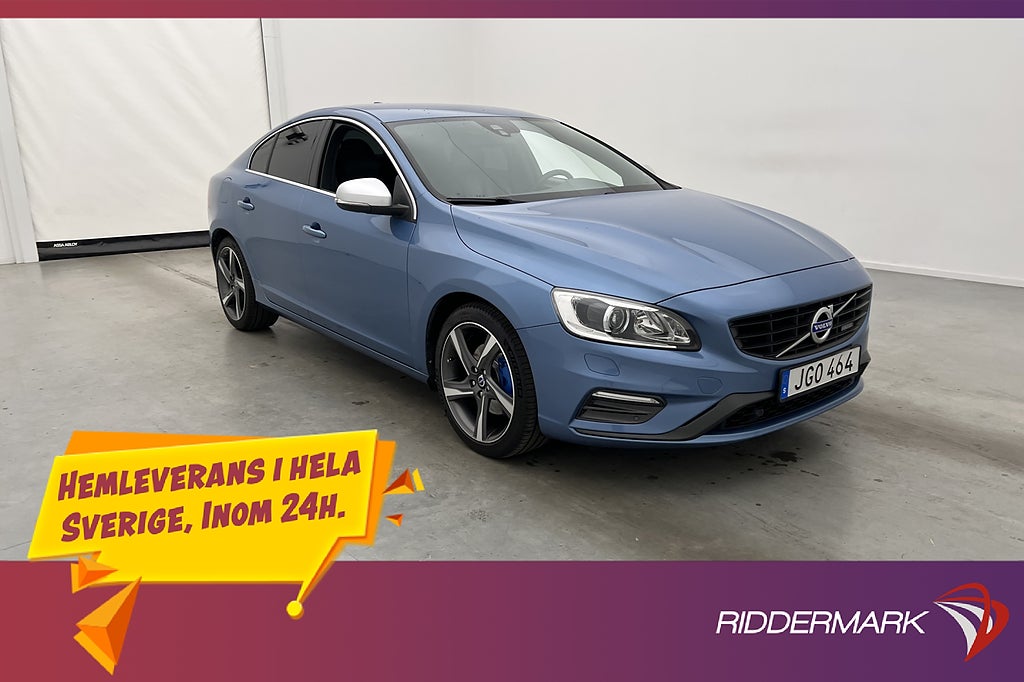 Volvo S60 T 180hk R-Design VOC Värmare H/K Skinn Sensorer