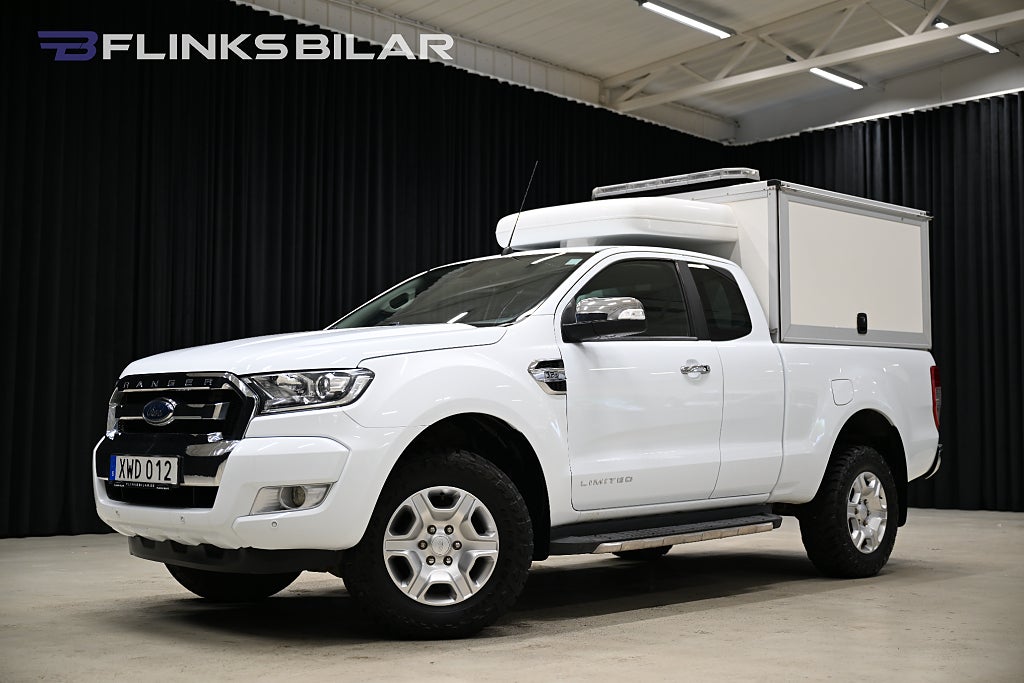 Ford ranger 3.2 TDCi 200HK Automat|Kåpa|Drag|Värmare|GPS|Backkamera